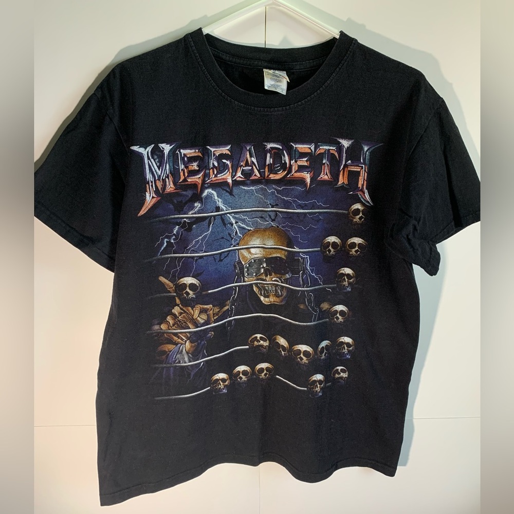 Y2k Megadeth graphic shirt